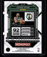 Jayson Tatum 2022 2023 Panini Prizm Monopoly Series Mint Card #4
