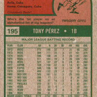 Tony Perez 2019 Topps Archives Series Mint Insert Card #195