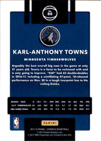 Karl-Anthony Towns 2017 2018 Panini Donruss Series Mint Card #89
