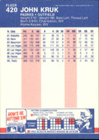 John Kruk 1987 Fleer Series Mint Card #420
