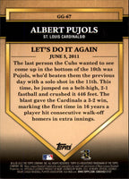 Albert Pujols 2012 Topps Golden Greats Series Mint Card #GG67
