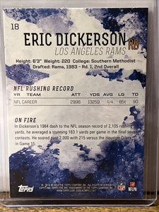 Eric Dickerson 2014 Topps Fire Series Mint Card #18