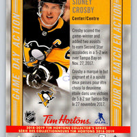 Sidney Crosby 2018 2019 Upper Deck Tim Hortons Game Day Action Card #GDA9