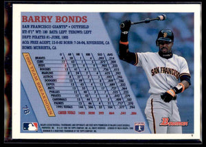 Barry Bonds 1996 Bowman Series Mint Card #78