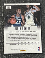 Elgin Baylor 2012 2013 Panini Prizm Series Mint Card #178  First Year Of Prizm
