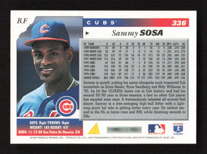 Sammy Sosa 1996 Score Series Mint Card  #336