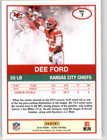 Dee Ford 2019 Score GOLD Series Mint Card #7
