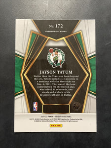 Jayson Tatum 2021 2022 Panini Select Premier Level Series Mint Card #172