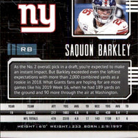 Saquon Barkley 2020 Panini Playbook Series Mint Card #55