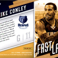 Mike Conley 2014 2015 Hoops Fast Lane Series Mint Card #19