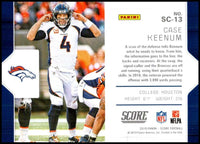 Case Keenum 2019 Score Signal Callers Series Mint Card #SC-13
