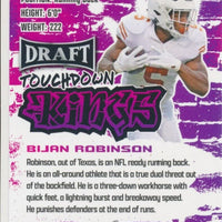 Bijan Robinson 2023 Leaf Draft Touchdown Kings Rookie Series Mint Card #95