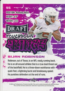 Bijan Robinson 2023 Leaf Draft Touchdown Kings Rookie Series Mint Card #95