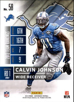 Calvin Johnson 2014 Panini Contenders Season Ticket Series Mint Card #58
