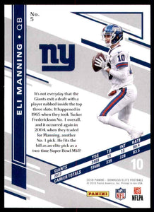 Eli Manning 2018 Donruss Elite Series Mint Card #5