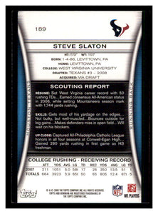 Steve Slaton 2008 Bowman Series Mint Rookie Card #189