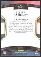Saquon Barkley 2022 Panini Select Numbers Series Mint Card #SN-11
