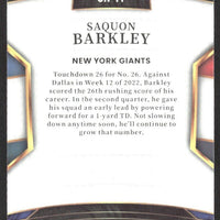 Saquon Barkley 2022 Panini Select Numbers Series Mint Card #SN-11