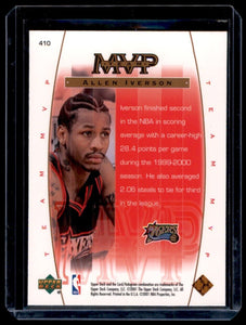 Allen Iverson 2001 2002 Upper Deck MVP Team Series Mint Card #410