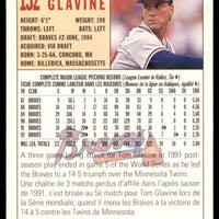 Tom Glavine 1993 O-Pee-Chee Card Series Mint Card #132