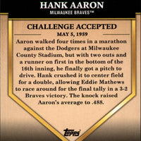 Hank Aaron 2012 Topps Golden Greats Series Mint Card #GG54