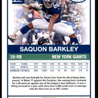 Saquon Barkley 2019 Panini Score Series Mint Card #174