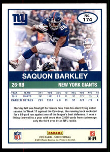 Saquon Barkley 2019 Panini Score Series Mint Card #174