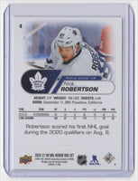 Nick Robertson 2020 2021 Upper Deck NHL Star Rookies Card #4
