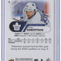Nick Robertson 2020 2021 Upper Deck NHL Star Rookies Card #4