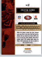 Frank Gore 2013 Donruss Elite Series Mint Card #87
