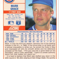 Mark Grace 1989 Score Series Mint Card #362