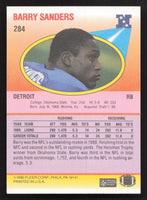 Barry Sanders 1990 Fleer Series Mint Card #284
