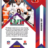 Joe Burrow 2023 Donruss Road To The Super Bowl Series Mint Card #RTSBD-JB