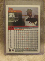 Hank Aaron 1999 Topps 2000 OVERSIZE Series Mint Card #2
