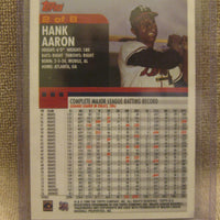 Hank Aaron 1999 Topps 2000 OVERSIZE Series Mint Card #2