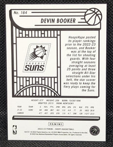 Devin Booker 2022 2023 Panini Hoops Basketball Series Mint Card #164