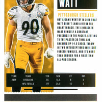 T.J. Watt 2020 Panini Contenders Season Ticket Series Mint Card #18