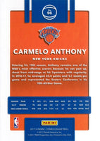 Carmelo Anthony 2017 2018 Panini Donruss Series Mint Card #96
