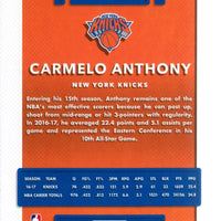 Carmelo Anthony 2017 2018 Panini Donruss Series Mint Card #96