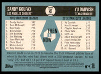 Sandy Koufax/Yu Darvish 2014 Topps Heritage Then & Now Series Mint Card #KD
