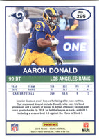 Aaron Donald 2019 Panini Score Series Mint Card #295
