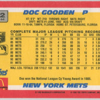 Dwight Gooden 1992 Topps Gold McDonalds Baseballs Best Series Mint Card #32