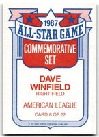 Dave Winfield 1988 Topps All-Star Series Mint Card #8
