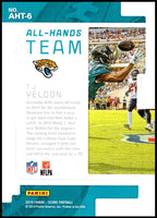 T.J. Yeldon 2019 Score All Hands Team Series Mint Card #AHT-6
