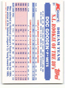 Dwight Gooden 1989 Topps K-Mart Dream Team Series Mint Card #31