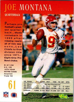 Joe Montana 1994 Pro Line Live Series Mint Card #61
