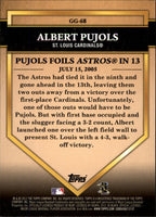 Albert Pujols 2012 Topps Golden Greats Series Mint Card #GG68
