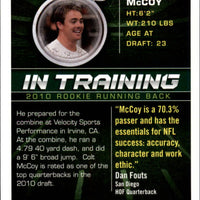Colt McCoy 2010 SAGE Hit In Training Series Mint Rookie Card #176