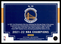 Stephen Curry 2022 2023 NBA Hoops Champions Series Mint Card #99
