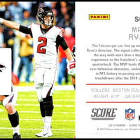 Matt Ryan 2019 Score Signal Callers Series Mint Card #SC-9